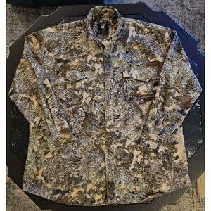 Kings Outdoor World Desert Shadow Camo Shirt Mens 3XL Button Down Vtg Camouflage